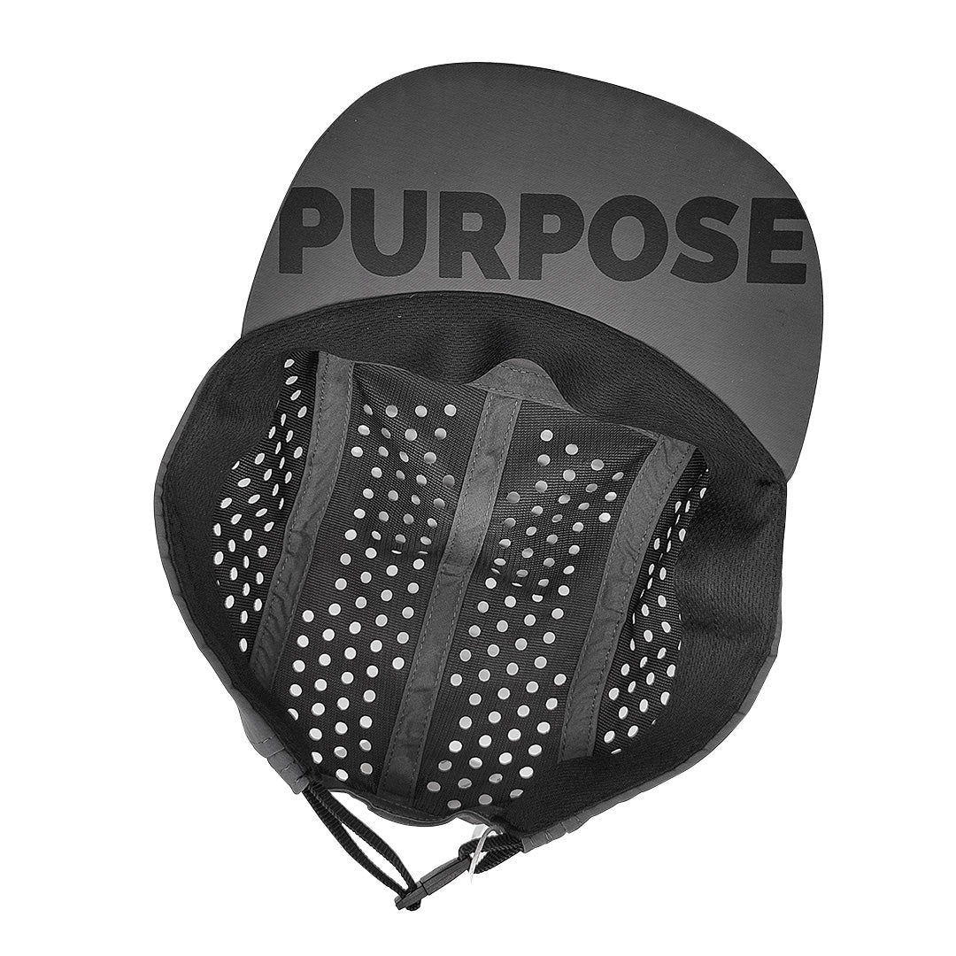 Grey 5-Panel Camper Cycling and Running Cap