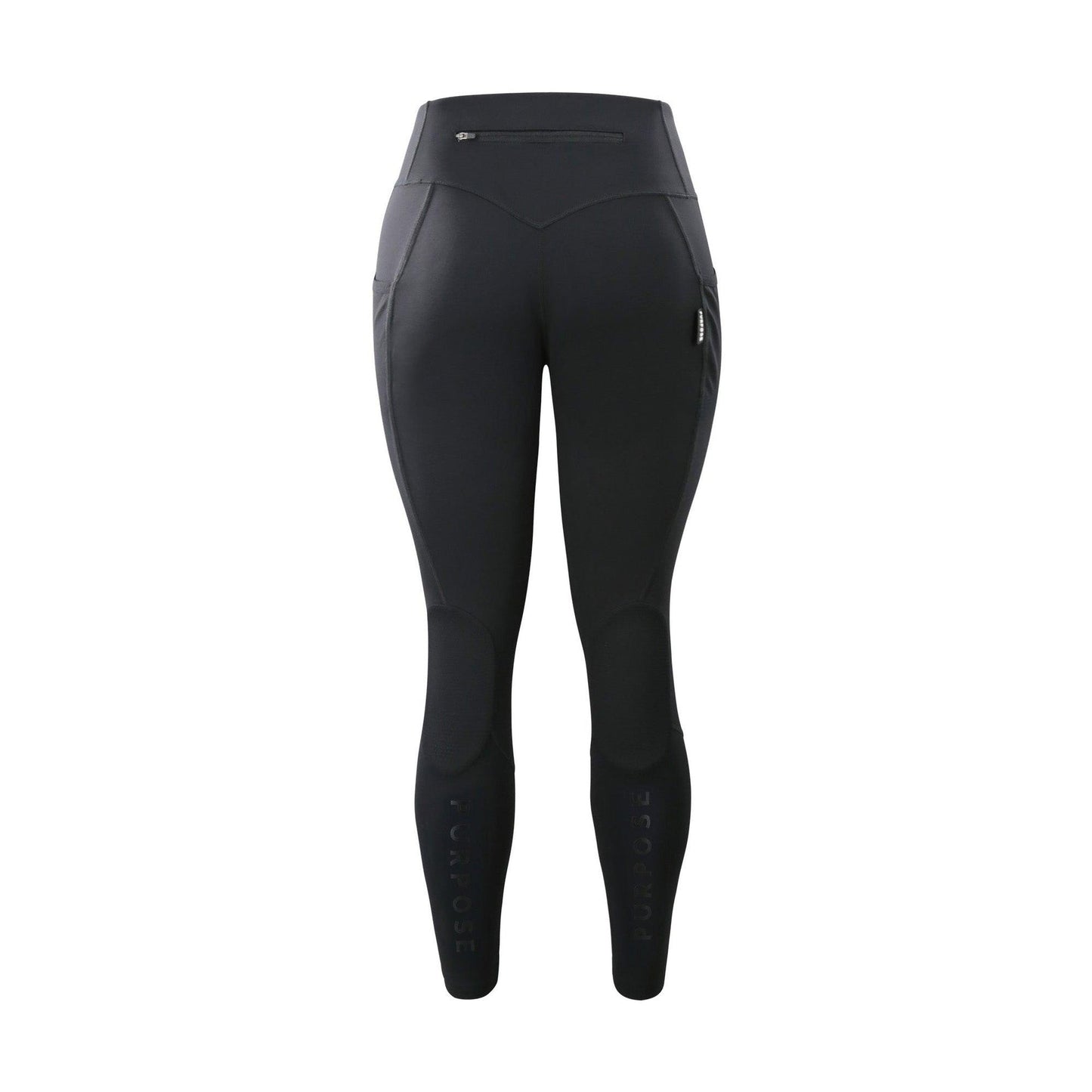 Women Long Tights (Black Purpose Monogram) - Purpose Performance Wear