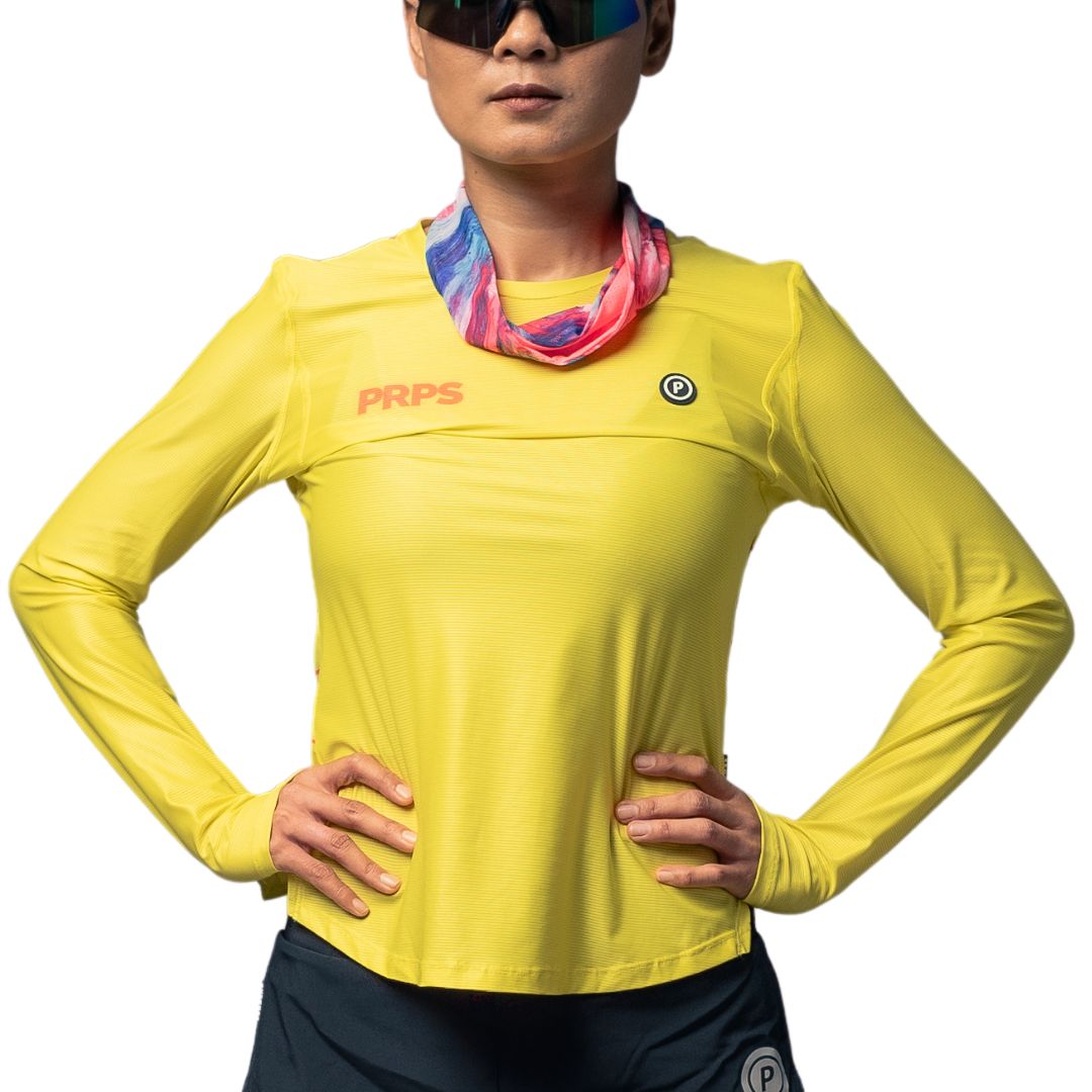 Seishin - WOMEN Hypermesh ELITE Running Top Long Sleeve (Sunburst)