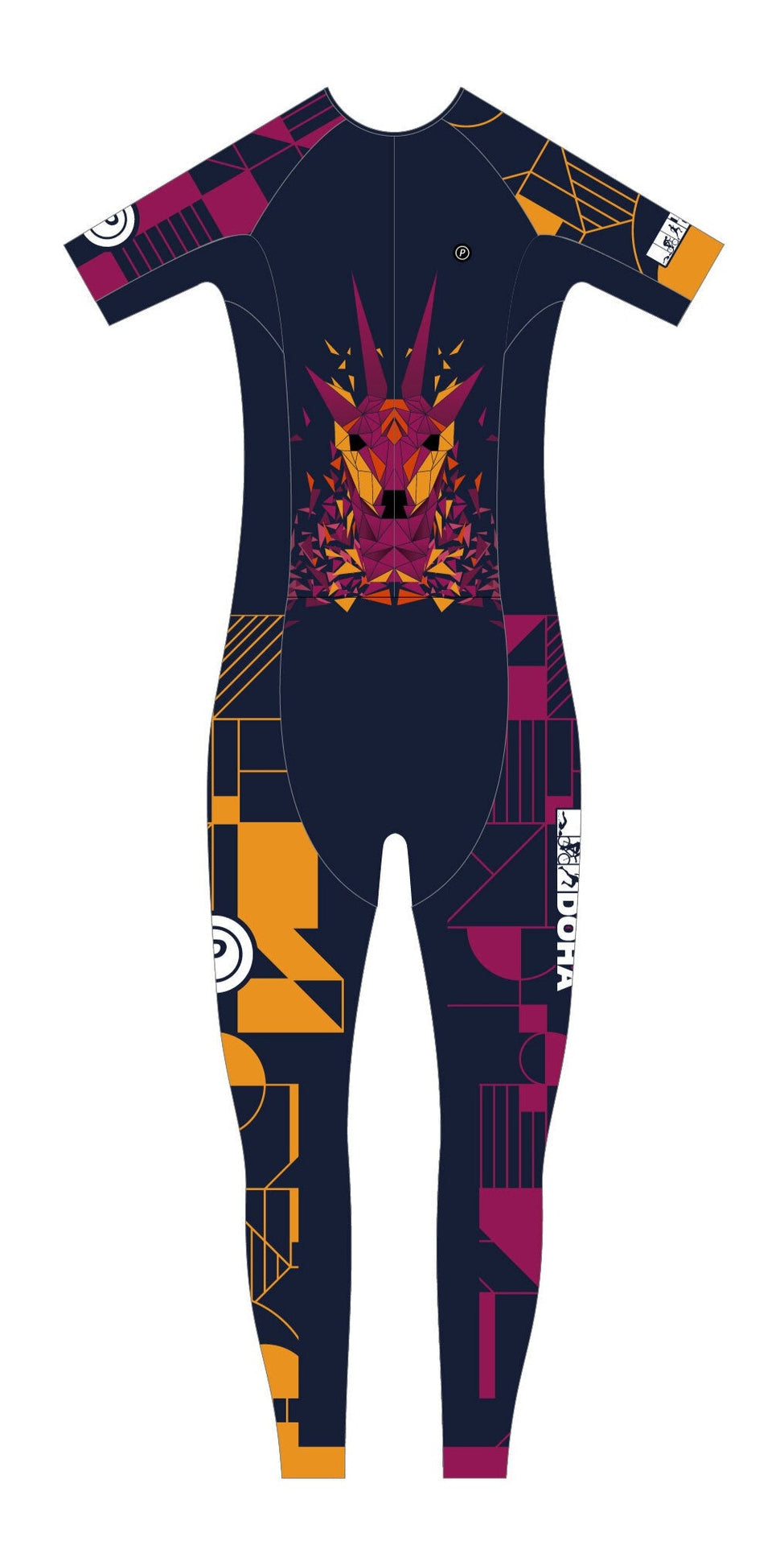 TriClub Doha WOMEN FULL LENGTH SHORT SLEEVE TRI SUIT - Purpose Performance Wear