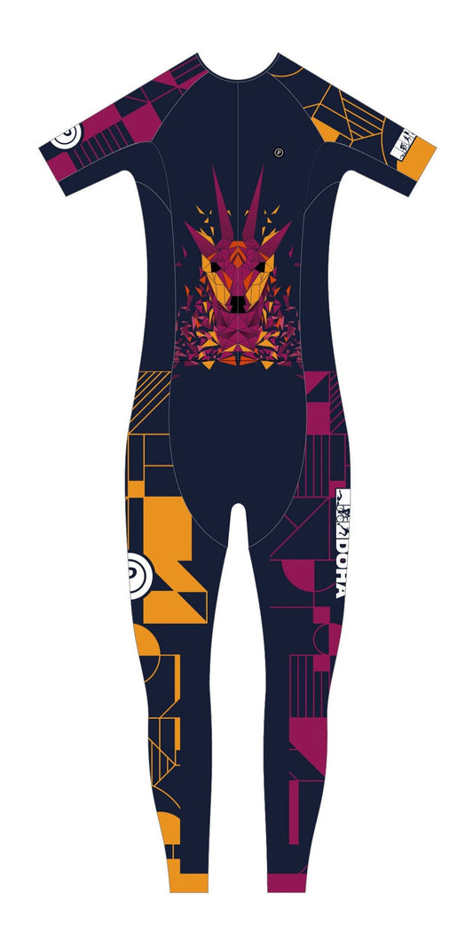 TriClub Doha WOMEN FULL LENGTH SHORT SLEEVE TRI SUIT - Purpose Performance Wear